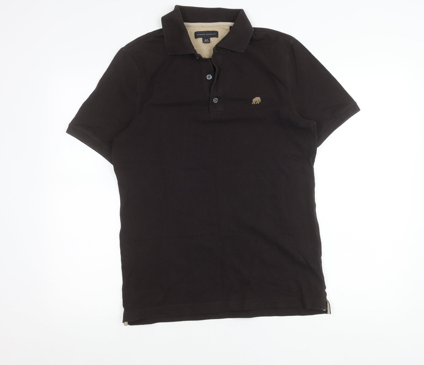Banana Republic Men’s Black Polo Shirt Size S Short Sleeve Cotton Stretch