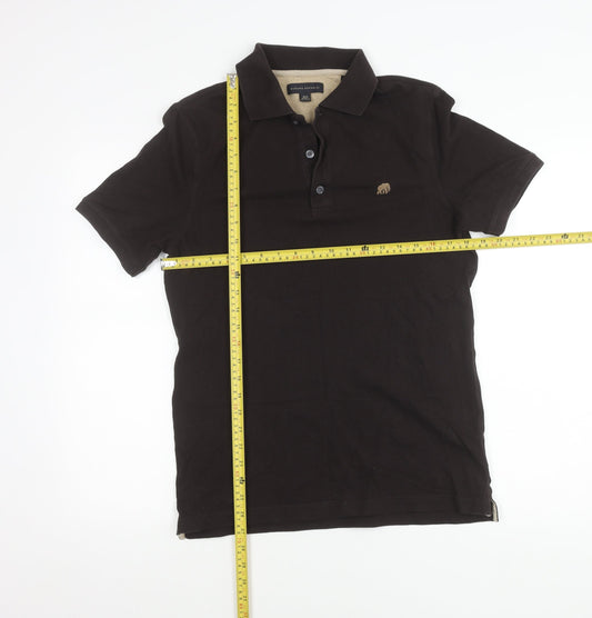 Banana Republic Men’s Black Polo Shirt Size S Short Sleeve Cotton Stretch