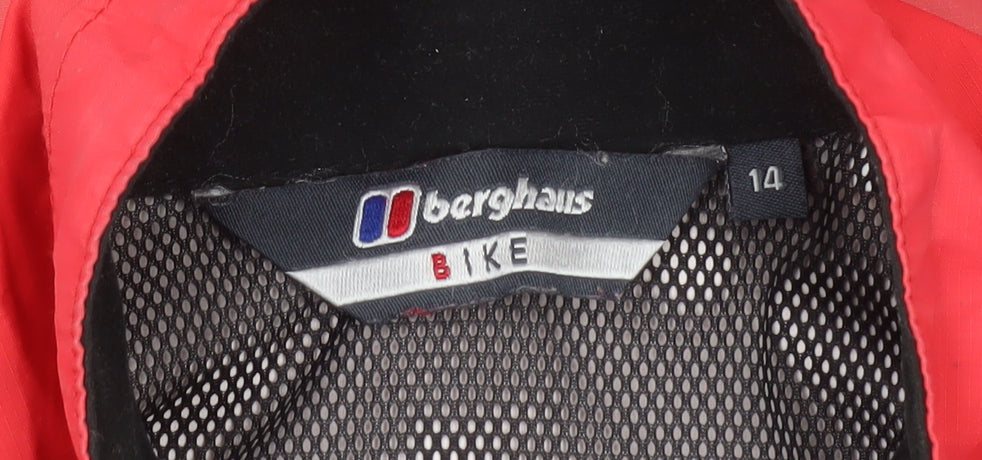 Berghaus Women’s Red Windbreaker Jacket Size 14 Waterproof Outdoor