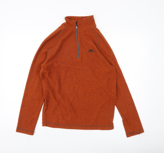 Trespass Men's Brown XS 1/4 Zip Pullover Sweatshirt Outdoor Fleece