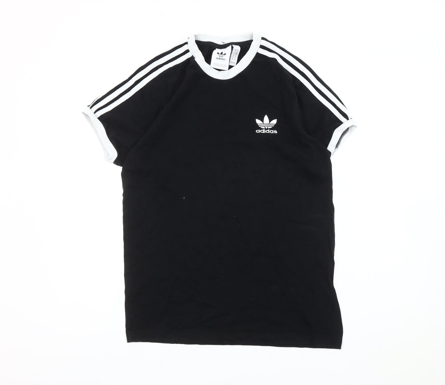 Adidas Mens Black Medium Crew Neck Short Sleeve Sports T-Shirt