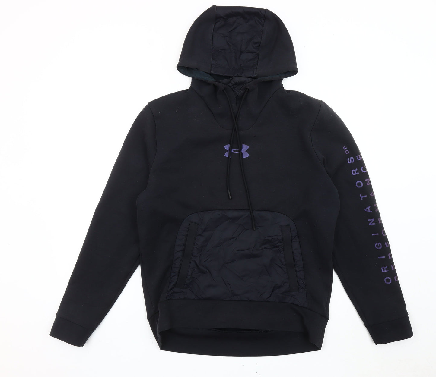 Under Armour Men’s Black Pullover Hoodie M Sports Logo Gym