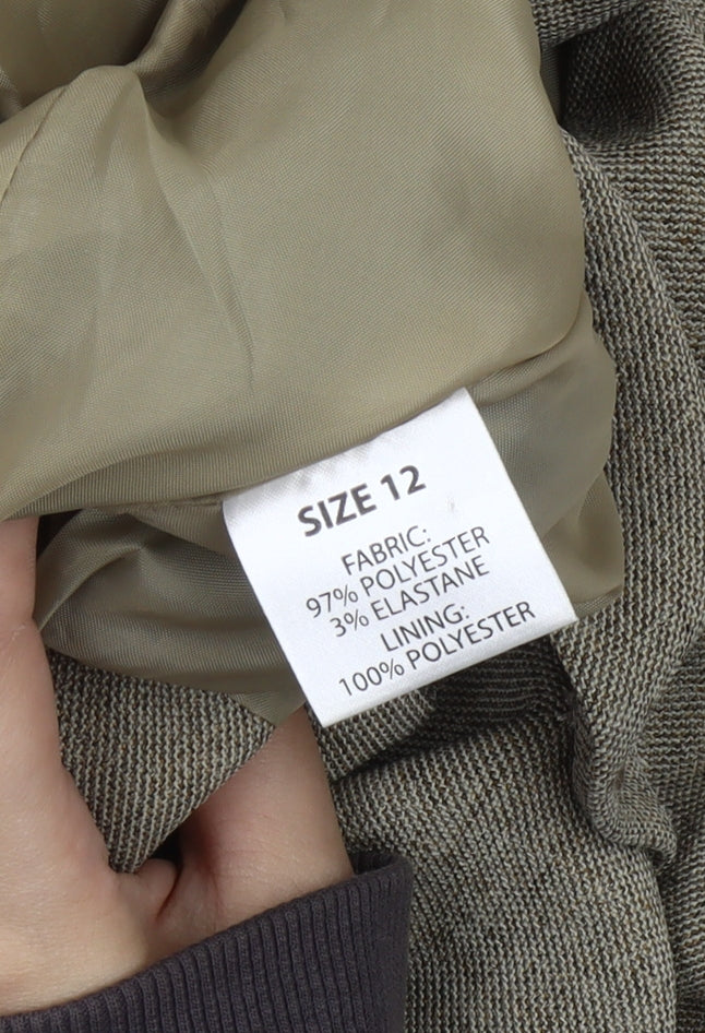 Additional view of Amaranto women’s beige, size UK 12, blazer jacket formal workwear