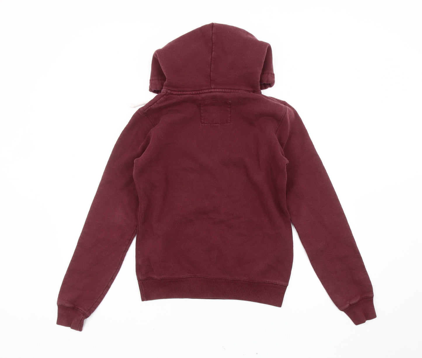 Jack Wills Womens Red Hoodie Size 8 Pullover Logo Casual