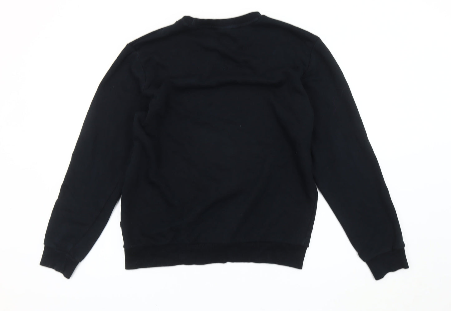 Puma Men’s Black Crew Neck Sweatshirt M Regular Fit Sportswear