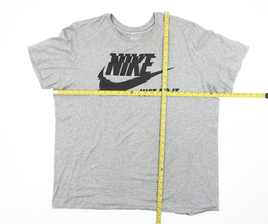 Nike Men’s Grey 2XL Athletic Fit Short Sleeve Sports T-Shirt