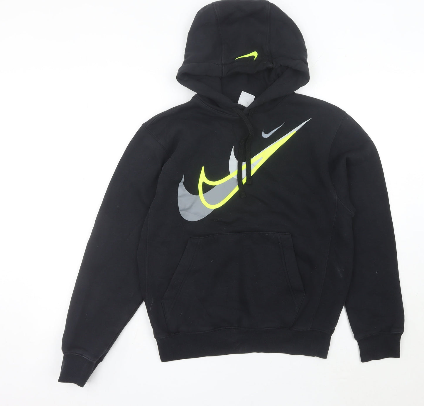 Nike Men’s Black XS Pullover Hoodie Graphic Logo Sportswear