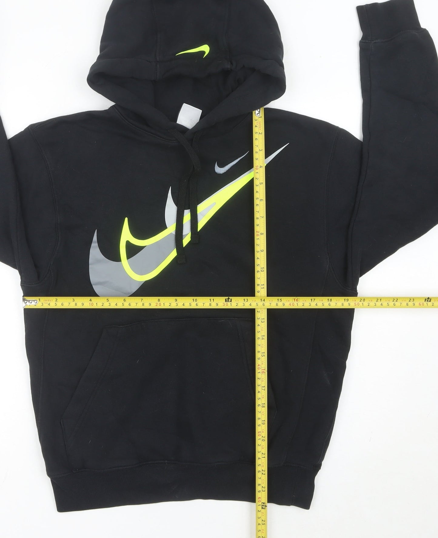Nike Men’s Black XS Pullover Hoodie Graphic Logo Sportswear