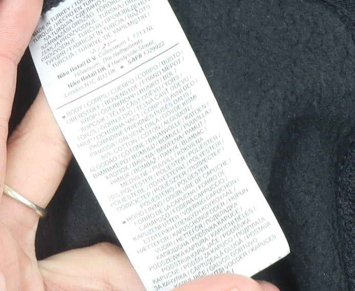 Nike Men’s Black XS Pullover Hoodie Graphic Logo Sportswear