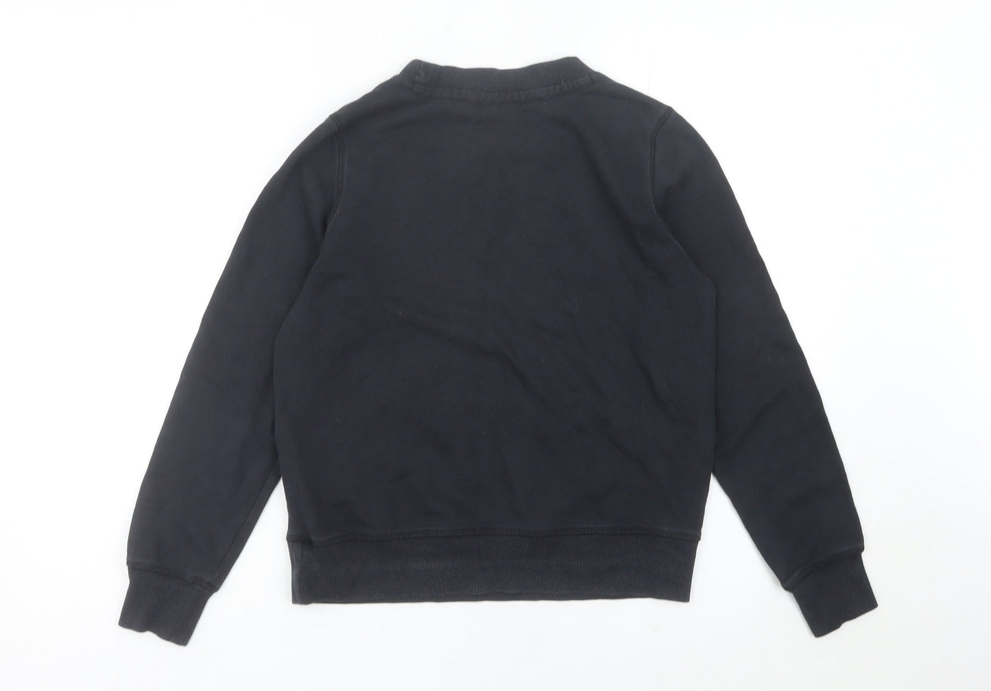 Champion Boys Black Medium Pullover Sweatshirt Crew Neck Logo Graphic