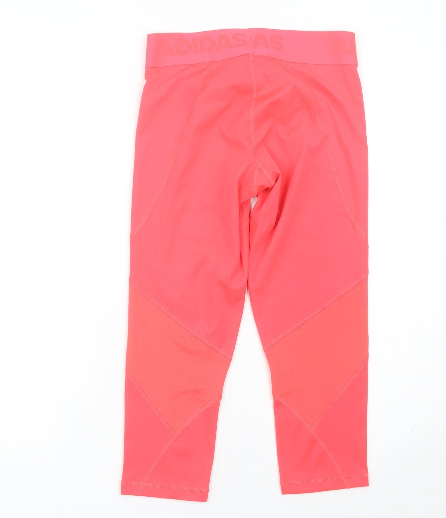 Adidas Womens Pink Capri Leggings S Slim Fit Breathable Activewear