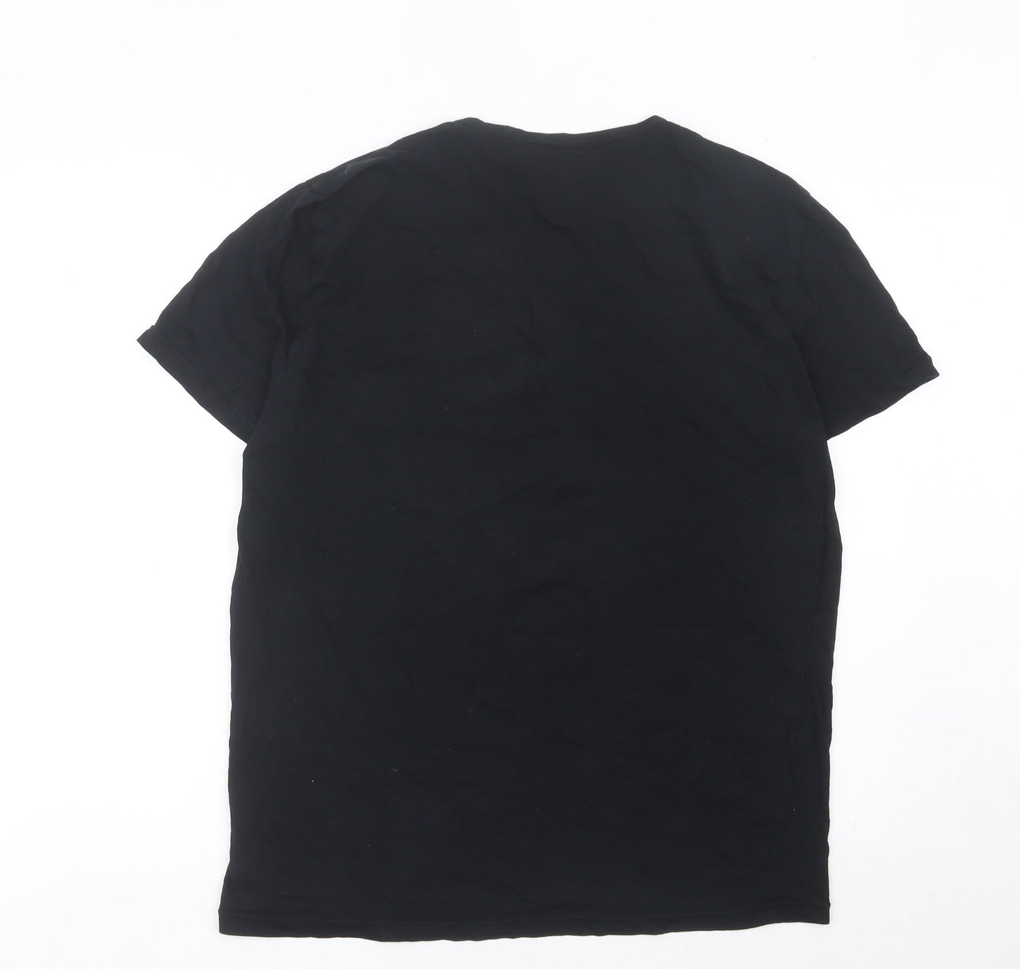 Emporio Armani Men’s Black XL Crew Neck Cotton T-Shirt