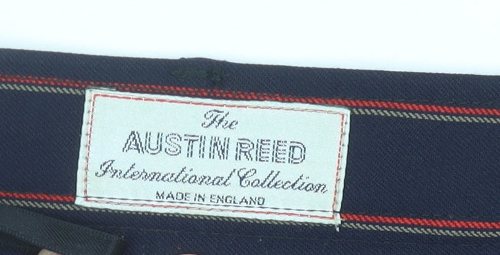 Austin Reed Women’s Blue Striped Wool Pencil Midi Skirt Size 12