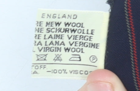 Austin Reed Women’s Blue Striped Wool Pencil Midi Skirt Size 12