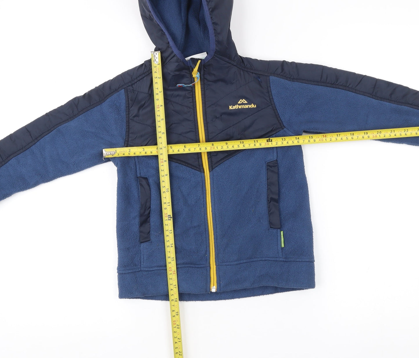 Kathmandu Boys Blue Hooded Full Zip Fleece Jacket 6 Years Outdoor