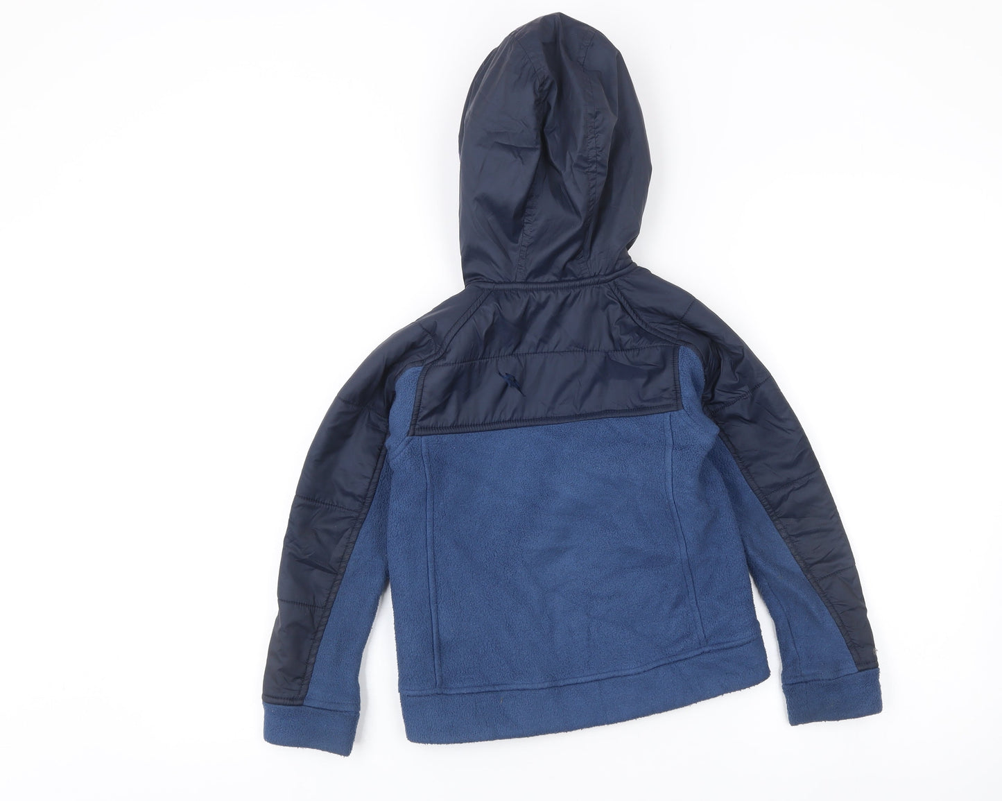 Kathmandu Boys Blue Hooded Full Zip Fleece Jacket 6 Years Outdoor