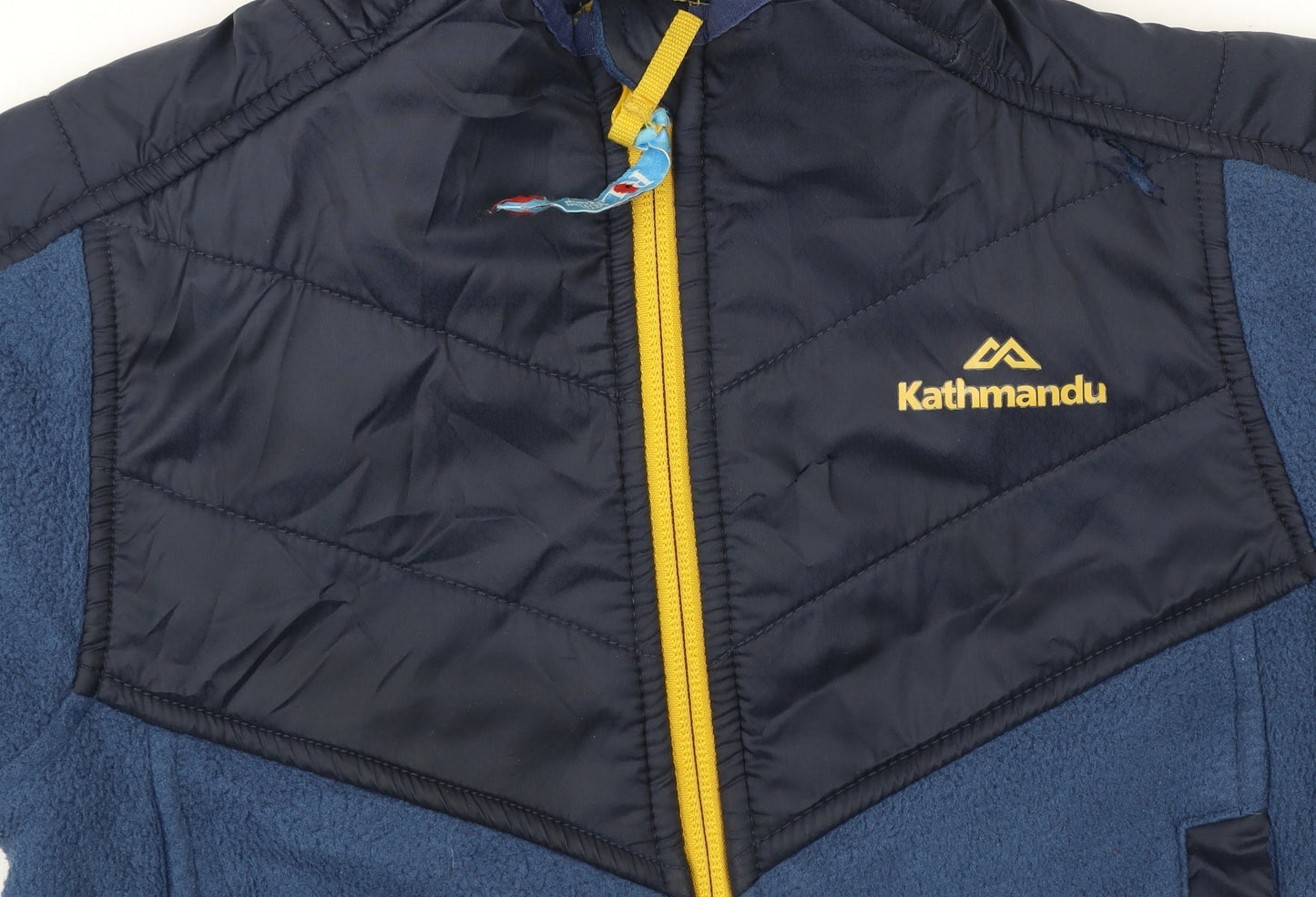 Kathmandu Boys Blue Hooded Full Zip Fleece Jacket 6 Years Outdoor