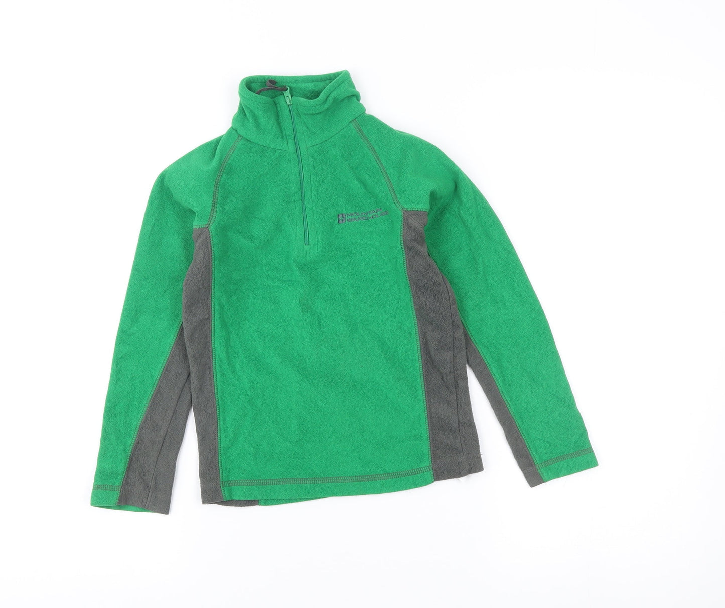 Mountain Warehouse Boys Green Fleece Sweatshirt 5-6Y 1/4 Zip Outdoor Top