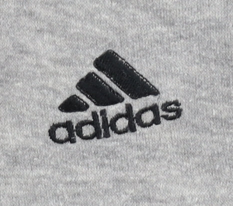 Adidas Boys Grey Jogger Sweatpants 11-12 Years Activewear Cotton Blend