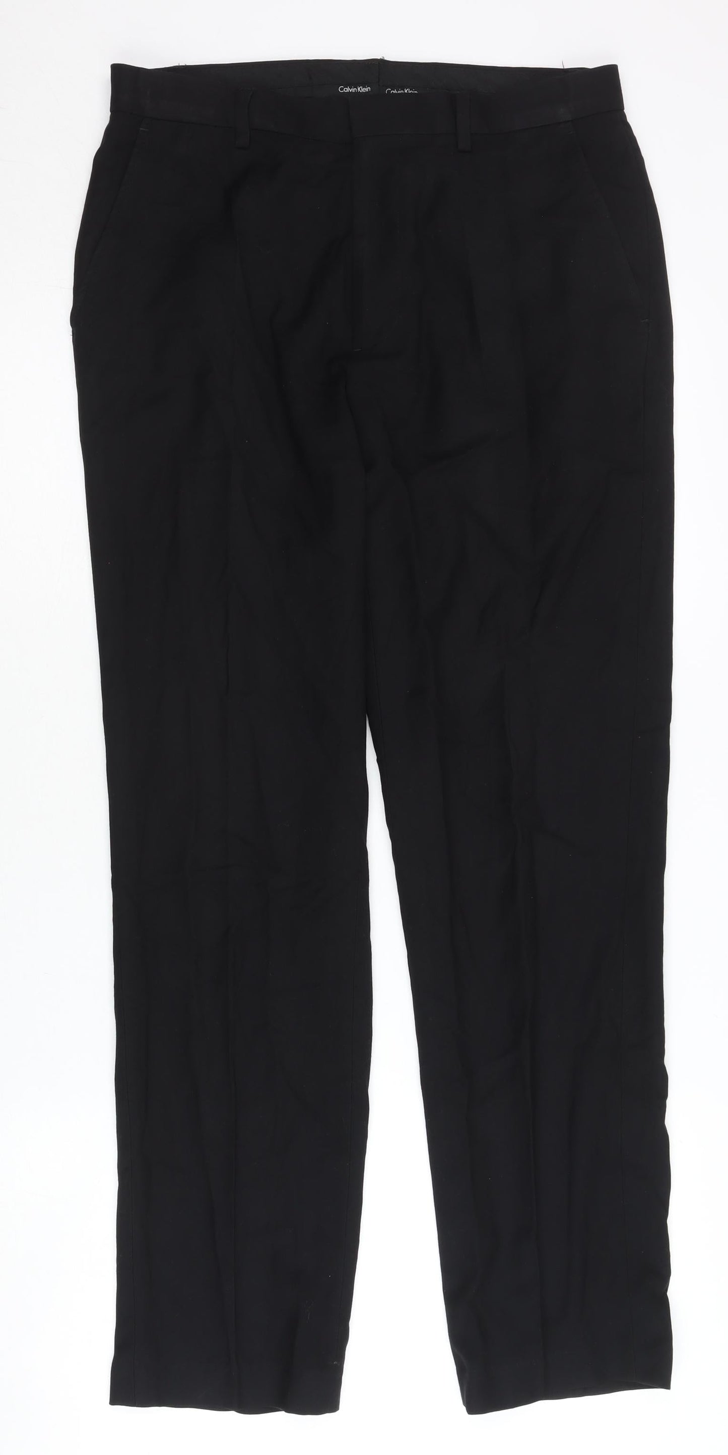 Calvin Klein Men's Black Dress Pants Trousers 31x30 Formal Workwear