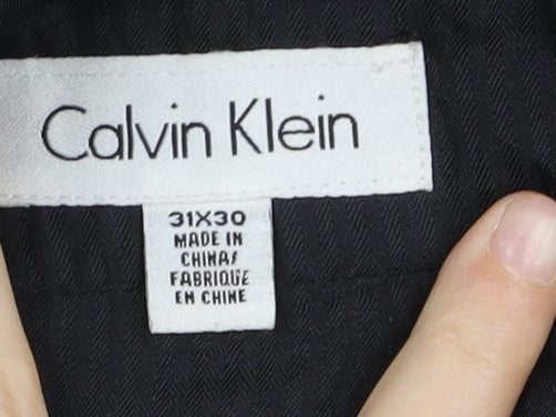 Calvin Klein Men's Black Dress Pants Trousers 31x30 Formal Workwear