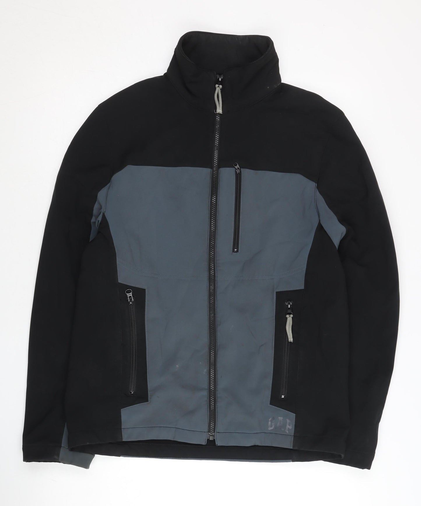 Gap Men’s Black Grey Softshell Jacket Size S Hiking Casual