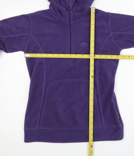 Trespass Womens Purple Fleece Hoodie 2XS Pullover Hiking Outdoor