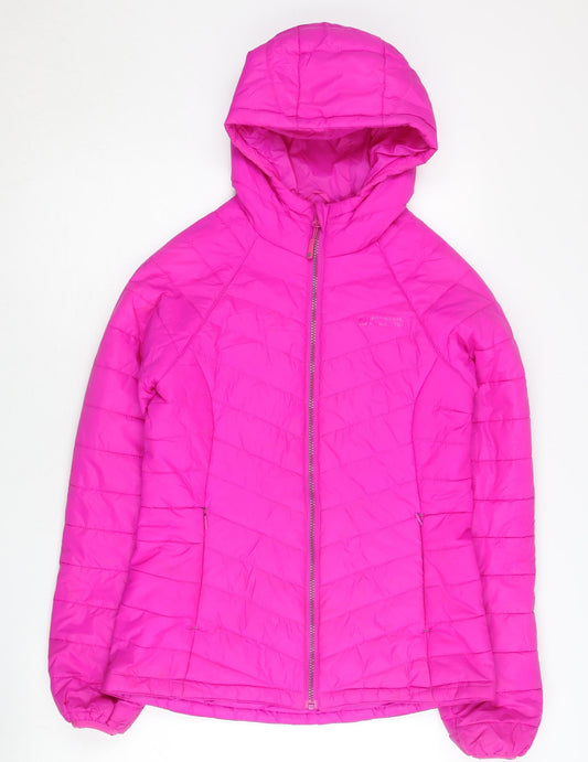 Mountain Warehouse Womens Pink Size 10 Puffer Jacket Hooded Quilted