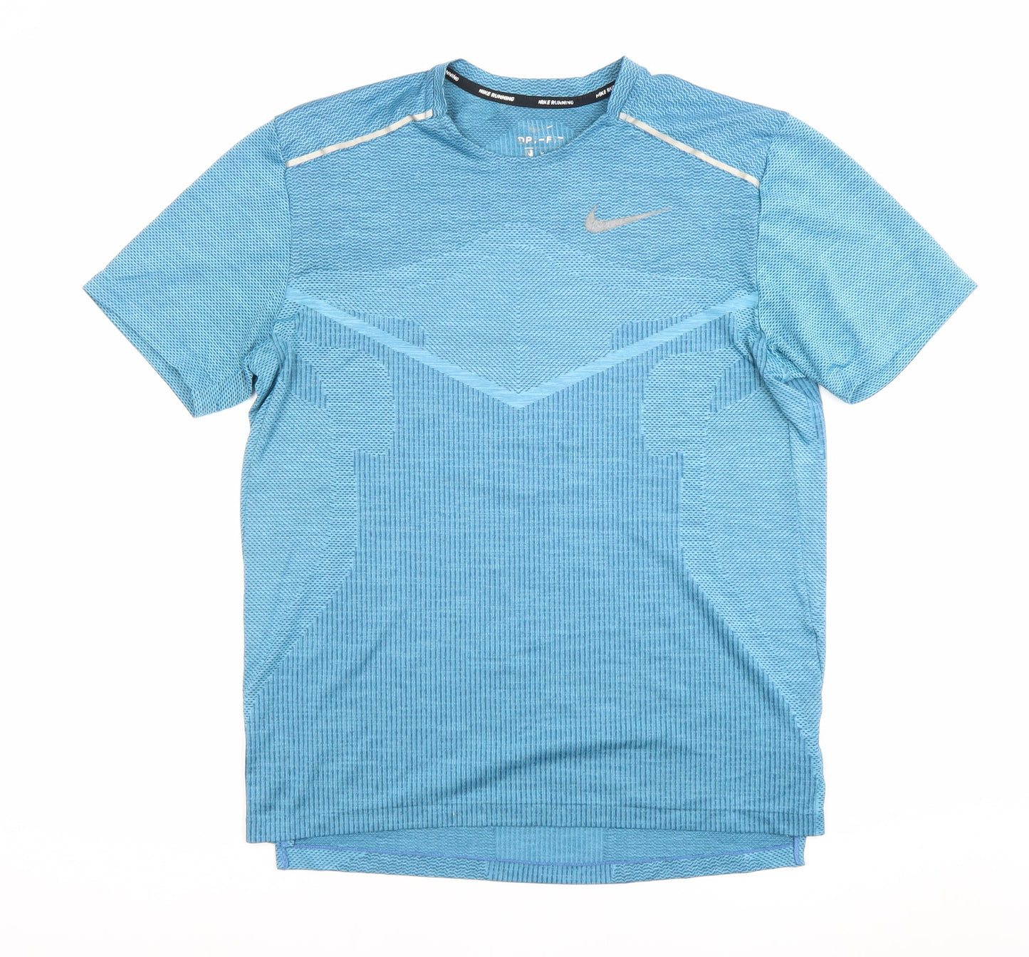 Nike Men's Blue Dri-Fit Running T-Shirt M Athletic Fit