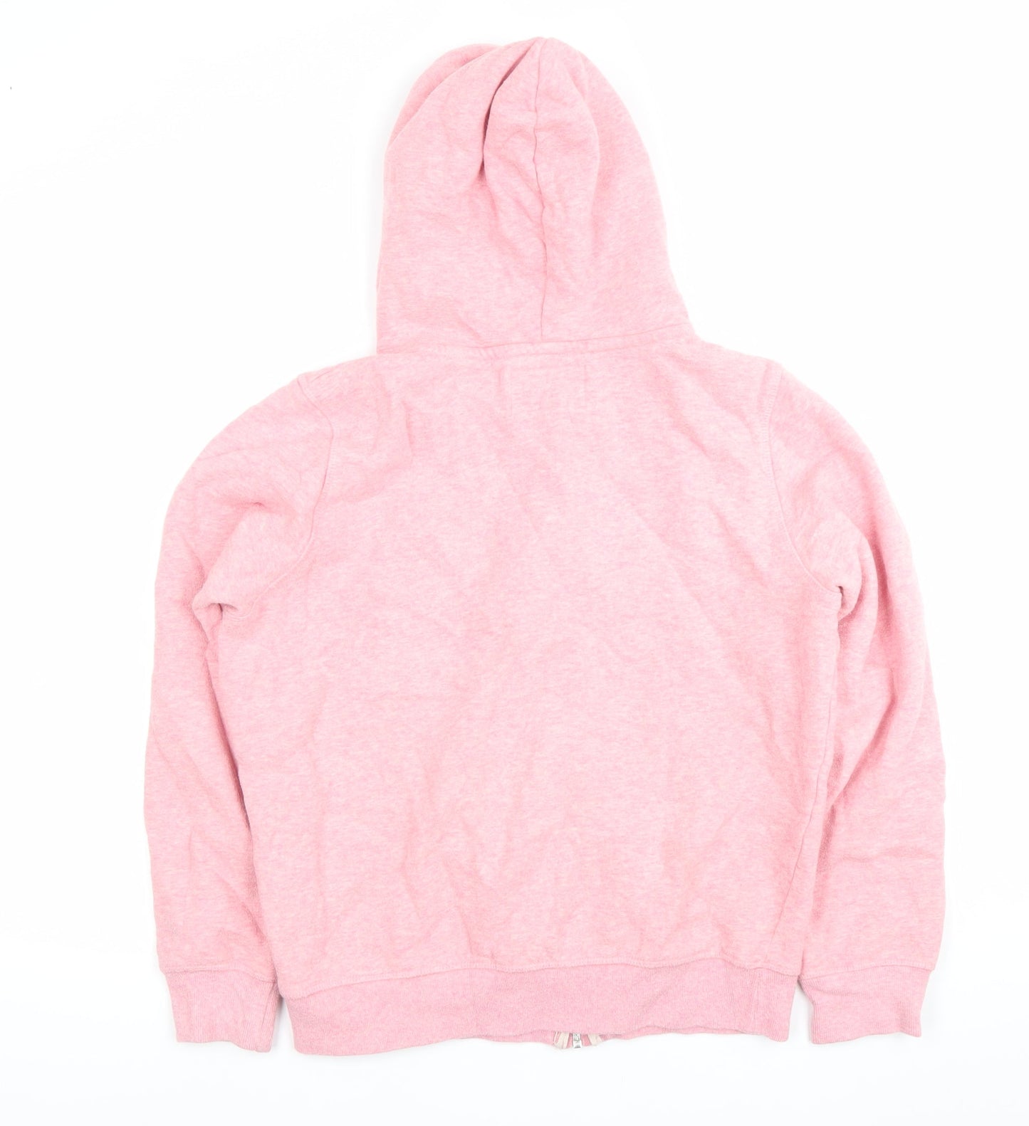 Jack Wills Womens Pink Full Zip Hoodie Size M Cotton Blend