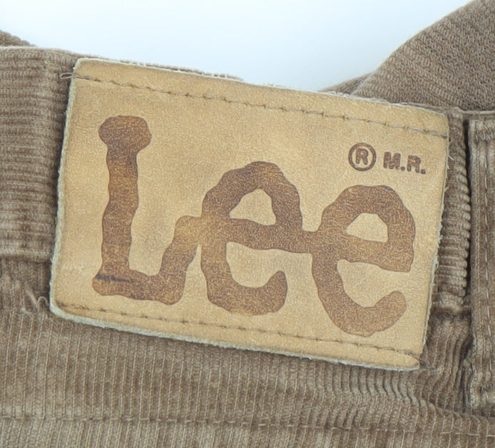 Lee Men’s Brown Corduroy Trousers 38x34 Straight Leg Casual