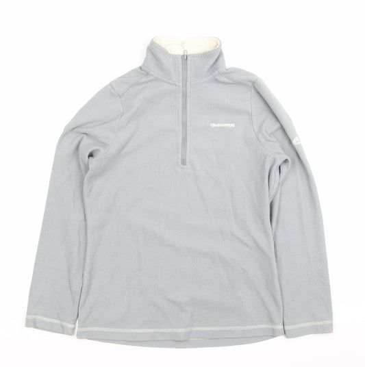 Craghoppers Women Grey XS Fleece Sweatshirt Half Zip Outdoor Hiking