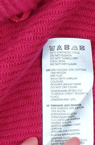 Additional view of Principles by Ben de Lisi women’s pink cardigan l knit open front