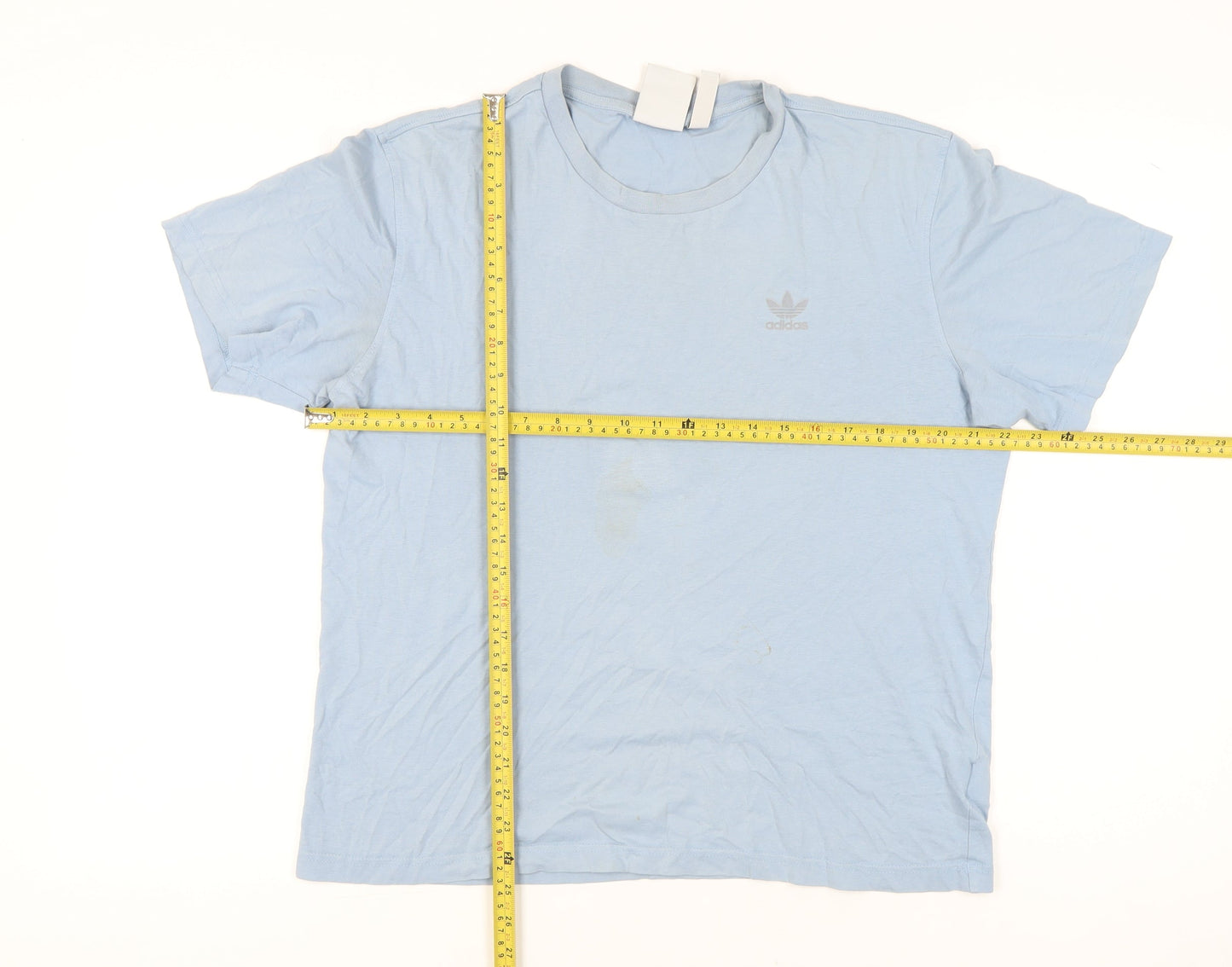 Adidas Men’s Blue Cotton Short Sleeve T-Shirt Size M Crew Neck Logo