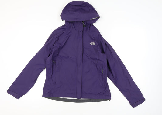 The North Face Women’s Purple Waterproof Hooded Rain Jacket S