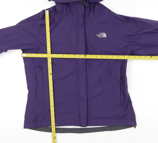 The North Face Women’s Purple Waterproof Hooded Rain Jacket S