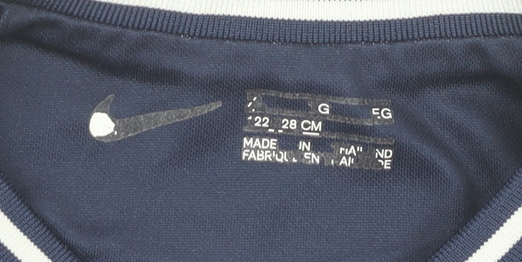 Nike Boys PSG Neymar #10 Football Jersey Blue 7-8Y Short Sleeve V-Neck