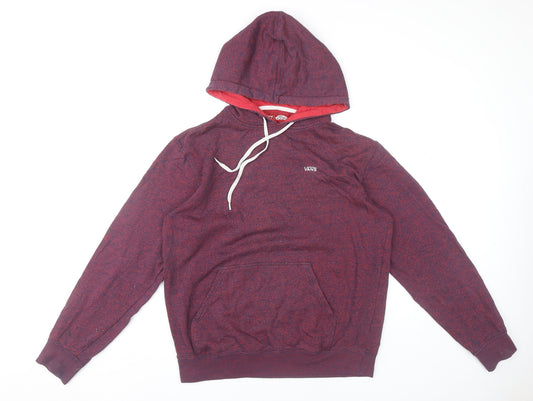 Vans Men’s Red Pullover Hoodie Size M Regular Fit Skateboarding