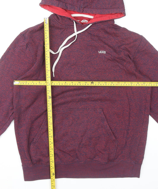 Vans Men’s Red Pullover Hoodie Size M Regular Fit Skateboarding