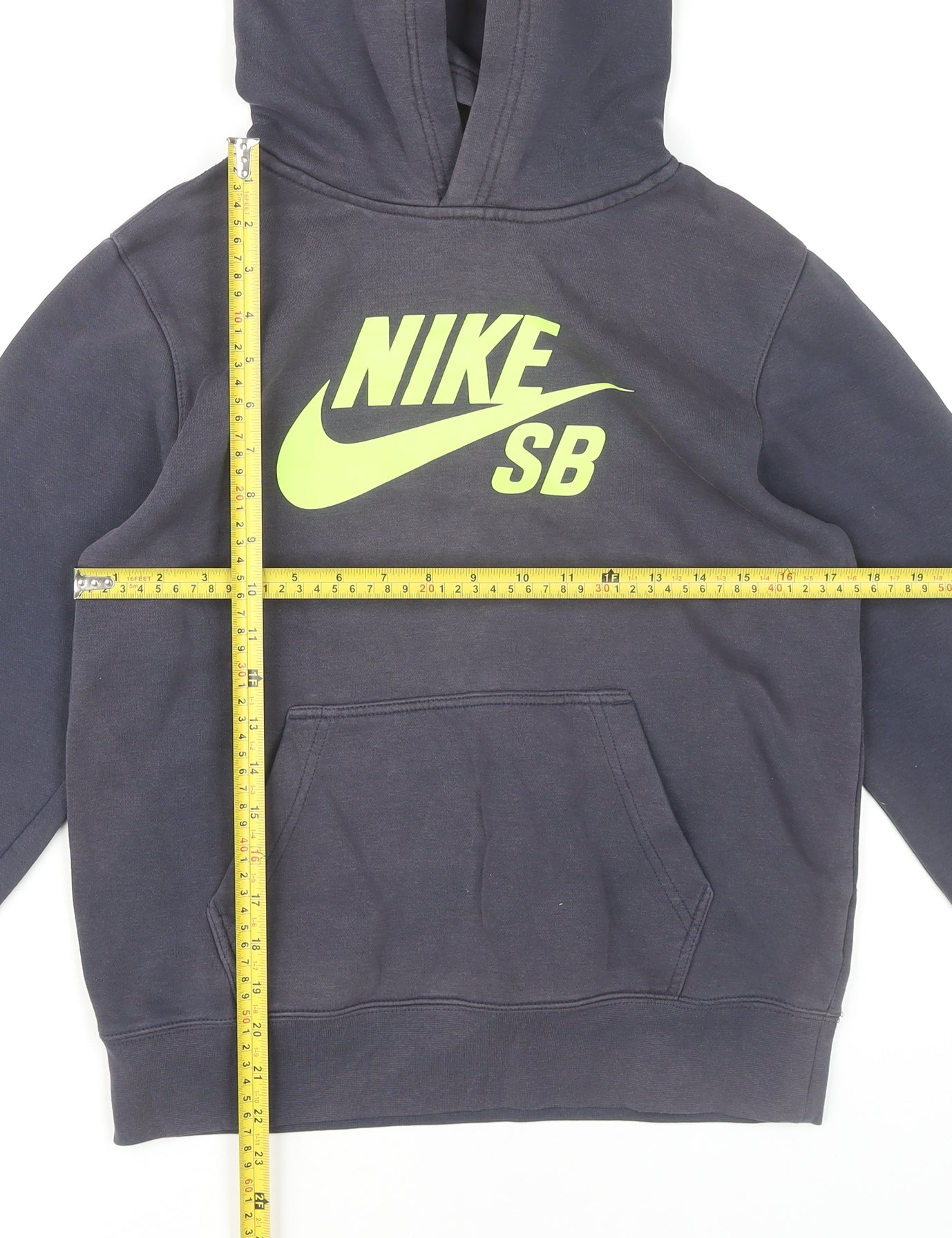 Nike SB Boys Grey Pullover Hoodie 12-13 Years Skateboarding Sweatshirt
