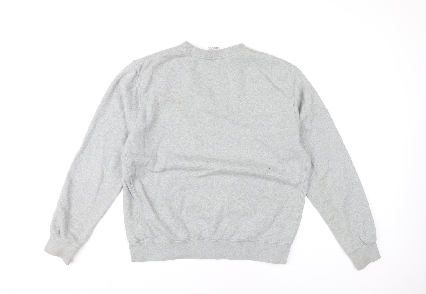 Nike Men’s Grey Crew Neck Pullover Sweatshirt Size M Regular Fit