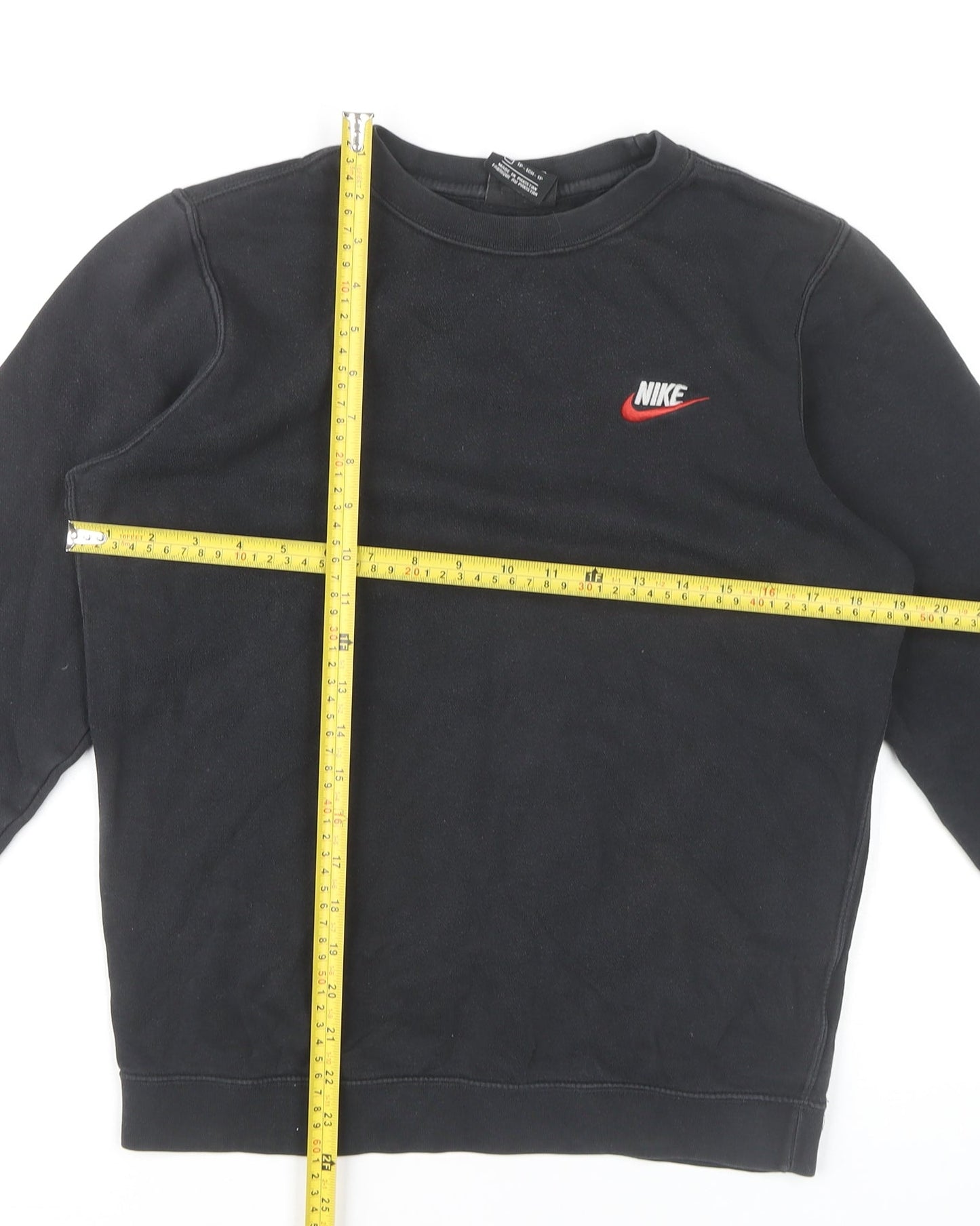 Nike Men’s Black XS Crew Neck Pullover Sweatshirt Logo Sportswear