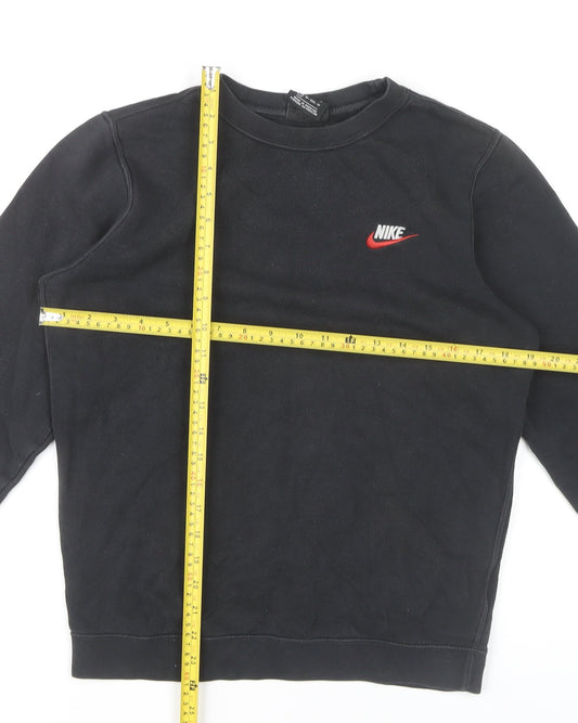 Nike Men’s Black XS Crew Neck Pullover Sweatshirt Logo Sportswear