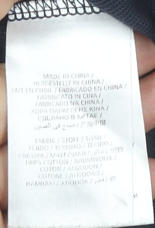 GANT Men’s Blue Cotton Half Zip Jumper High Neck Size M