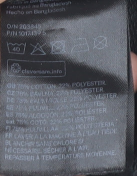 Additional view of H&M boys’ black graphic print crew neck sweatshirt 11y pullover cotton blend