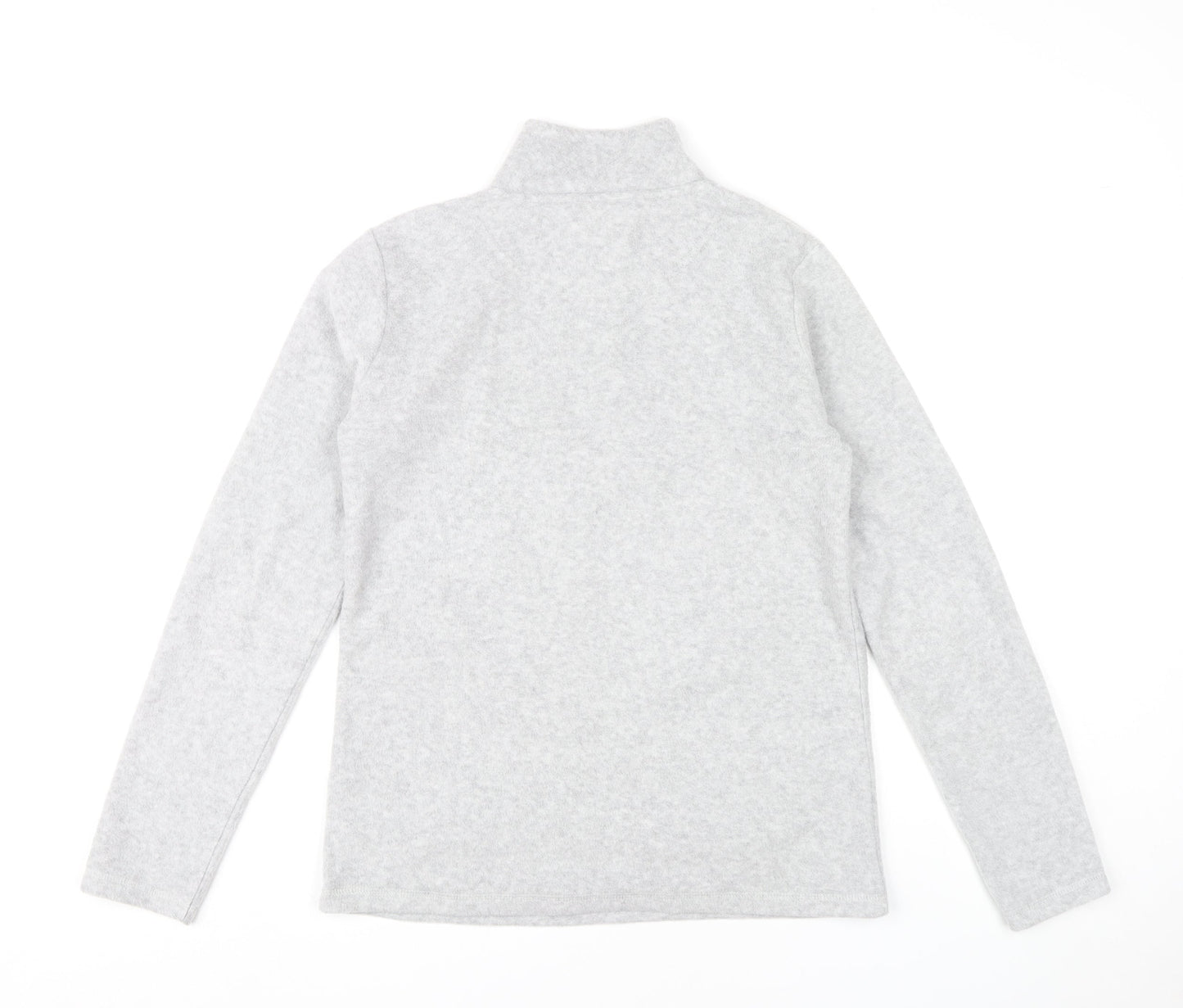 Peter Storm Womens Grey Fleece Sweatshirt Size 12 1/2 Zip Outdoor