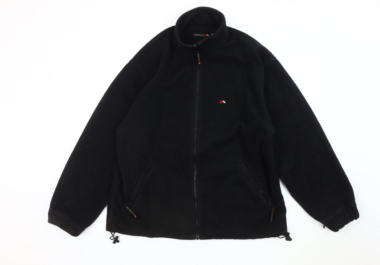 Trespass Men’s Black Fleece Jacket Size M Full Zip Outdoor Casual