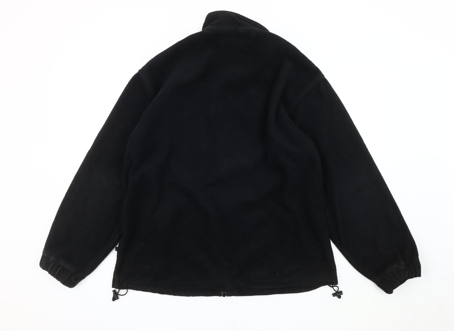 Trespass Men’s Black Fleece Jacket Size M Full Zip Outdoor Casual