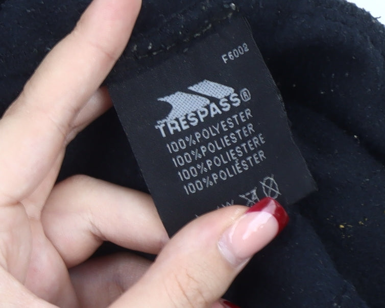 Trespass Men’s Black Fleece Jacket Size M Full Zip Outdoor Casual