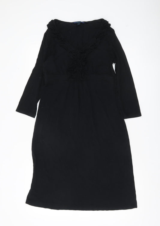 Boden Women’s Black Size 12 Sheath Knee Length Dress